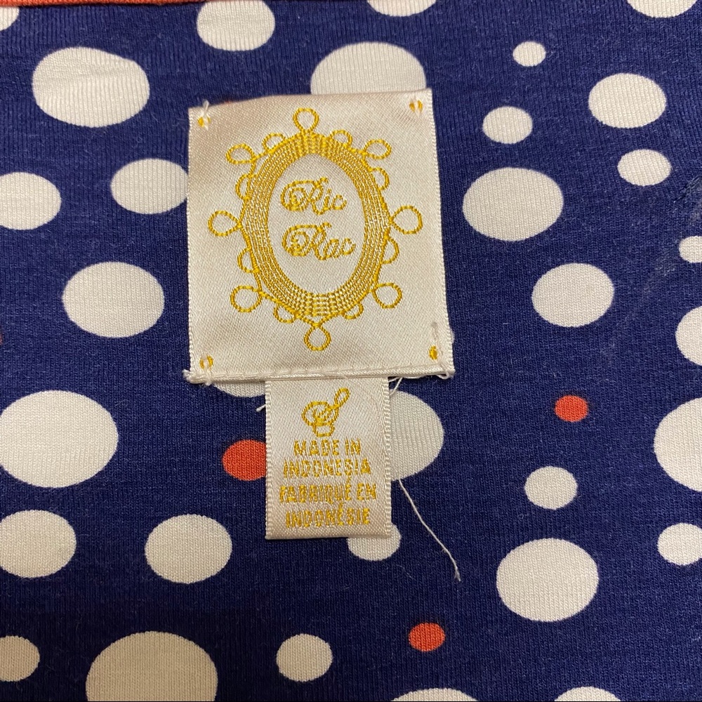 EUC Anthropologie Ric Rac Polka Dot Bow Tank - Picture 9 of 10